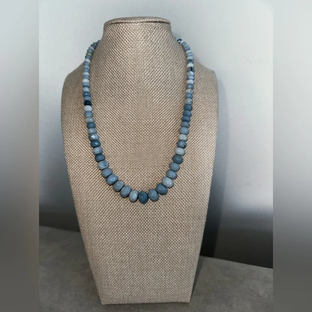 Blue Opal beaded Necklace by Jay King - Picture 3 of 8
